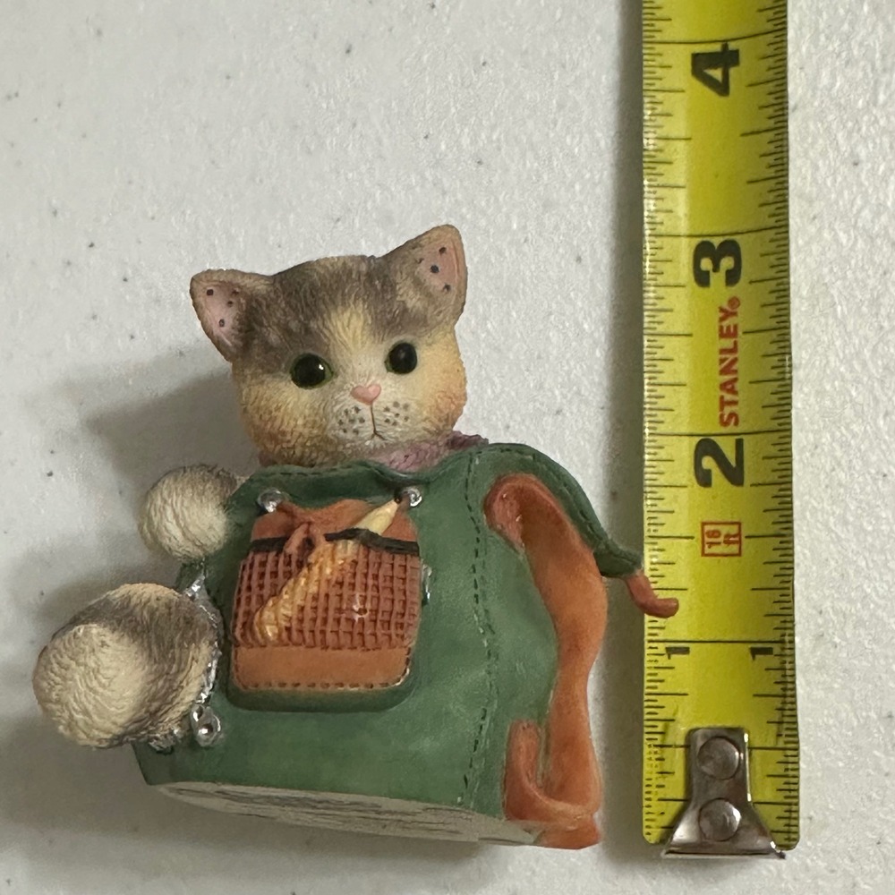 Enesco Calico Kittens You Lighten My Load Cat Figurine Priscilla Hillman VTG